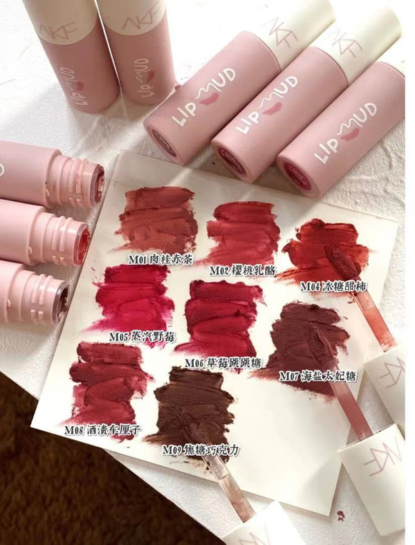 AKF Velvet Matte Lip Mud AKF丝绒哑光唇泥